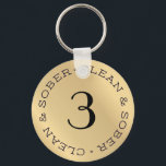 Sleutelhanger van gepersonaliseerd Gold Jubileum<br><div class="desc">Goud effect keyring voor schone tijdherdenking - neem om het even welk aantal op om de gelegenheid aan te passen.</div>