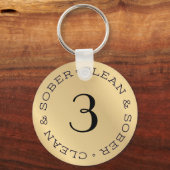 Sleutelhanger van gepersonaliseerd Gold Jubileum (Voorkant)