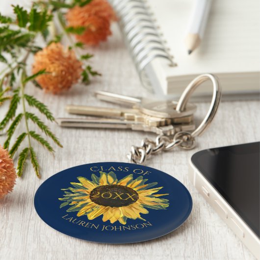 Sleutelhanger van gepersonaliseerde Rustige zonneb (Zijkant)