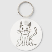 Sleutelhanger van geverfd Kat (Voorkant)