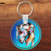 Sleutelhanger van geverfde Pony (Voorkant)