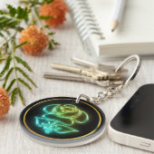 Sleutelhanger van gloeiend Roos (Voorkant Rechts)