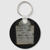 sleutelhanger van grafsteen (Voorkant)
