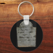 sleutelhanger van grafsteen (Voorkant)