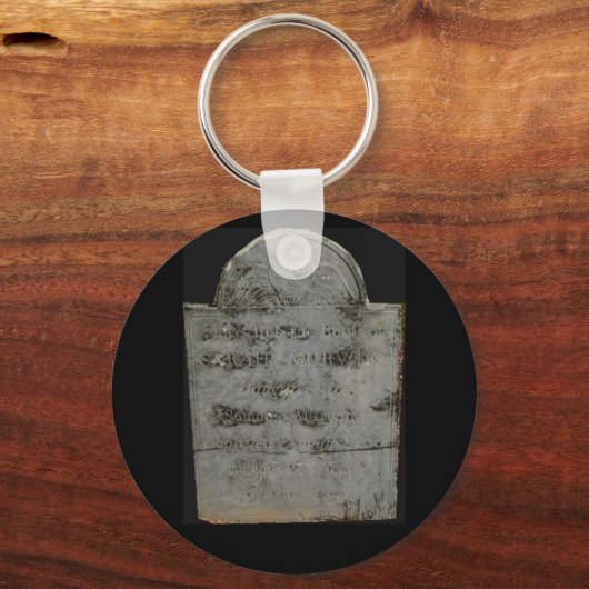 sleutelhanger van grafsteen (Voorkant)