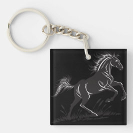 Sleutelhanger van het fokpaardensilhouet