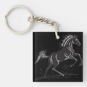 Sleutelhanger van het fokpaardensilhouet