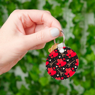 Sleutelhanger van het Franse rode hart