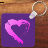 Sleutelhanger van het hart XOXO-metaal (Achterkant)