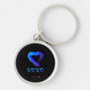 Sleutelhanger van het hart XOXO-metaal