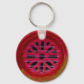 sleutelhanger van het ierse kerkvenster (Voorkant)