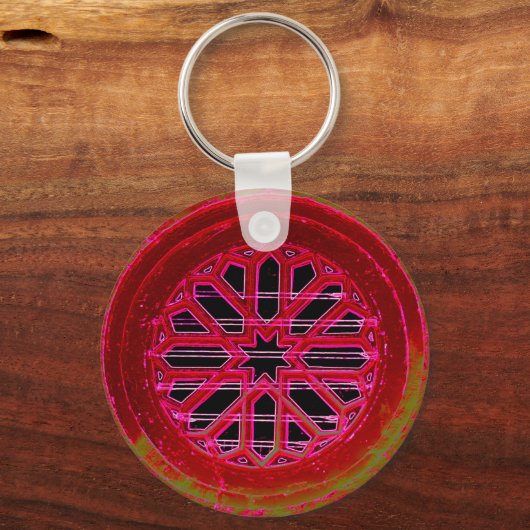 sleutelhanger van het ierse kerkvenster (Voorkant)