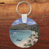 Sleutelhanger van het strand van Hawaii paradisiac (Voorkant)