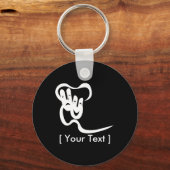 Sleutelhanger van het tragedie-masker van theaterc (Voorkant)