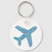 sleutelhanger van het vliegtuig "Geboren naar vlie (Voorkant)