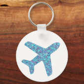 sleutelhanger van het vliegtuig "Geboren naar vlie (Voorkant)