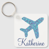 Sleutelhanger van het vliegtuig met persoonlijke " (Voorkant)