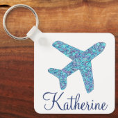 Sleutelhanger van het vliegtuig met persoonlijke " (Voorkant)