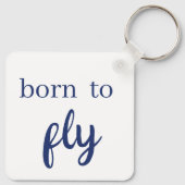 Sleutelhanger van het vliegtuig met persoonlijke " (Achterkant)