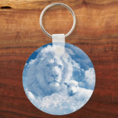 Sleutelhanger van leder en lammeren (Voorkant)