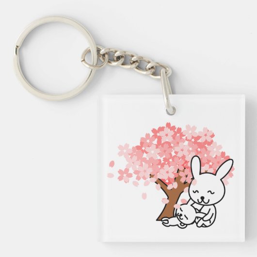 Sleutelhanger van lentesBunnies (Voorkant)
