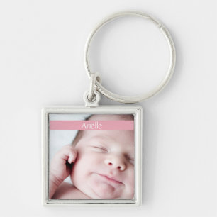 Sleutelhanger van lint (roze)
