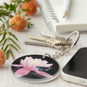 Sleutelhanger van Lotus Flower en Butterfly (Voorkant Rechts)