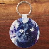 Sleutelhanger van magische zwarte katten (Voorkant)