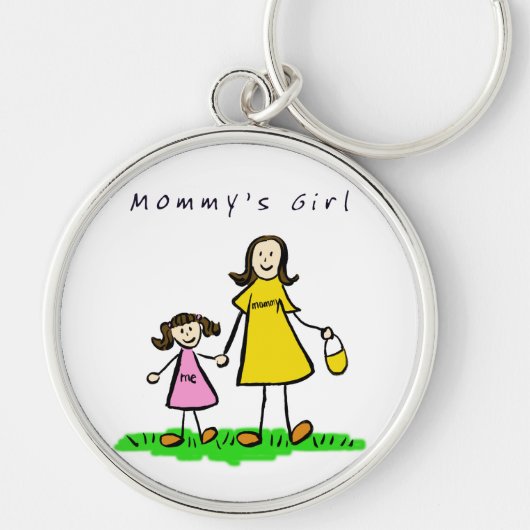 Sleutelhanger van mammie (Brunette) (Voorkant)