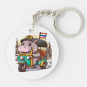 Sleutelhanger van Moo Deng (Achterkant)