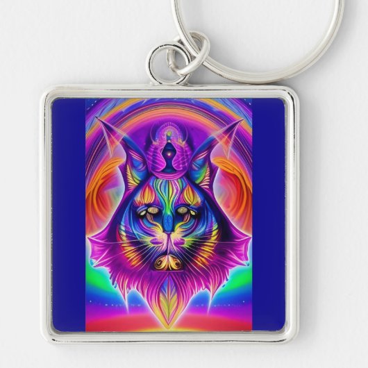 sleutelhanger van mystieke katten (Voorkant)