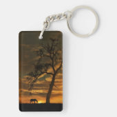 Sleutelhanger van  paarden en bomen (achterkant)