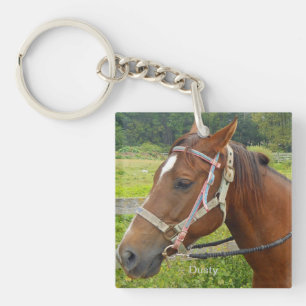 Sleutelhanger van paarden en kippen