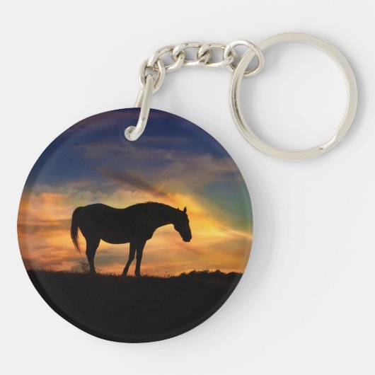Sleutelhanger van prachtige paarden (Achterkant)