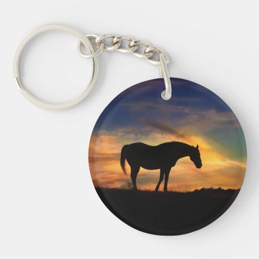 Sleutelhanger van prachtige paarden (Voorkant)