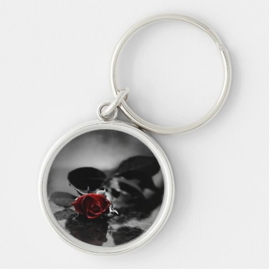 Sleutelhanger van rood gotisch Roos (Voorkant)