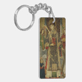 Sleutelhanger van Saint Vincent Saragossa (dubbelz (Voorkant Links)