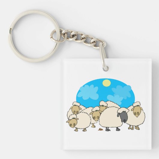 Sleutelhanger van schapen (Voorkant)
