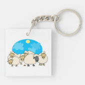 Sleutelhanger van schapen (Achterkant)