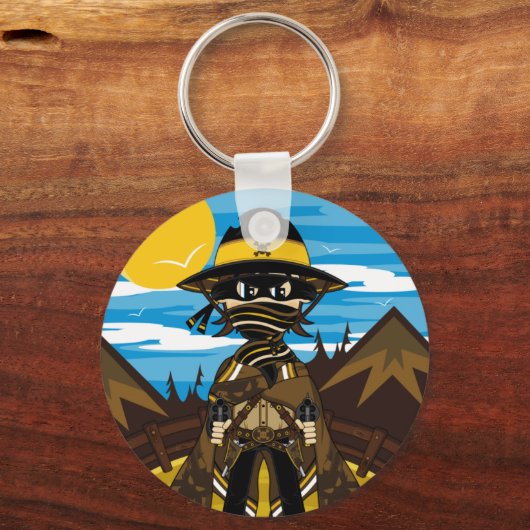 Sleutelhanger van Skull Cowboy uitschelden (Voorkant)