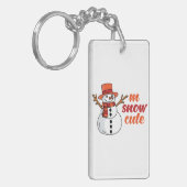 Sleutelhanger van sneeuwacryl (Voorkant Links)