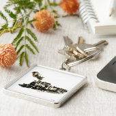 Sleutelhanger van stoomlocomotieven (Zijkant)