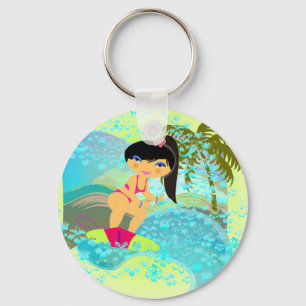 Sleutelhanger van tropisch Surf