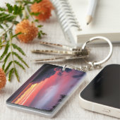 sleutelhanger van tropische zonsondergang (Voorkant Rechts)