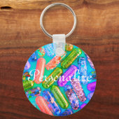 Sleutelhanger van verpleegkundige glitter medicati (Voorkant)