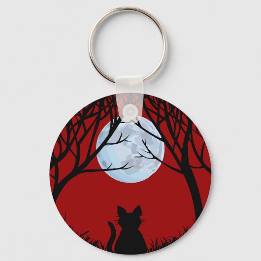 Sleutelhanger van vetkat Zwarte kat Gifts Pet Sleu (Voorkant)