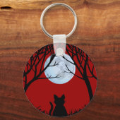 Sleutelhanger van vetkat Zwarte kat Gifts Pet Sleu (Voorkant)