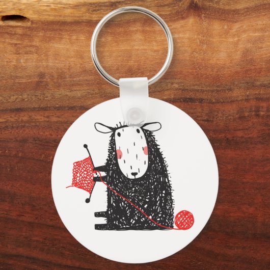 Sleutelhanger van vleesschapen (Voorkant)