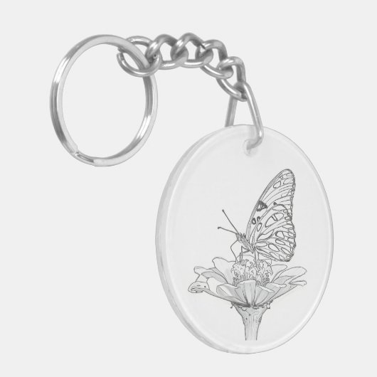 Sleutelhanger van vlinder (Voorkant Links)