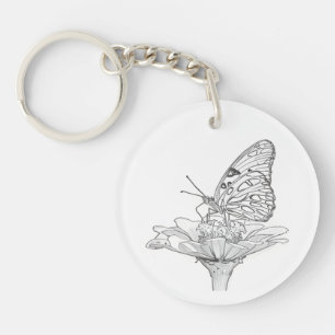 Sleutelhanger van vlinder